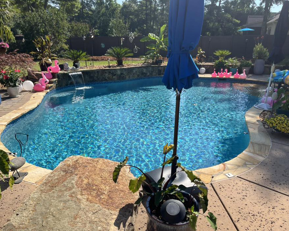 concrete pool resurfacing and spa replastering projects near Clover, SC